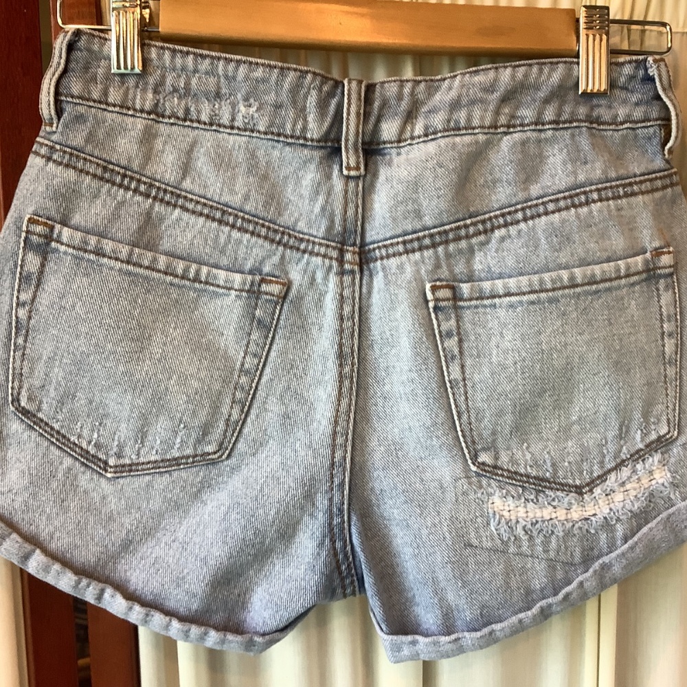 Bullhead Denim Jeans Shorts Distressed Cuffed Flag Pockets Size 5 - Picture 4 of 7